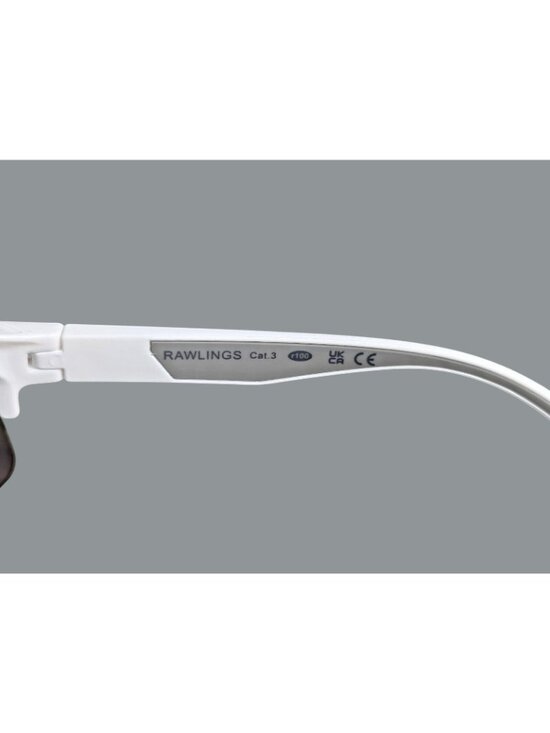 Rawlings White Sports Sunglasses With Mirrored Rainbow Lenses - UV Protection - Picture 6 of 8